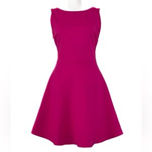 Lulu’s Special Kind Of Love, Hot Pink Backless Skater Dress